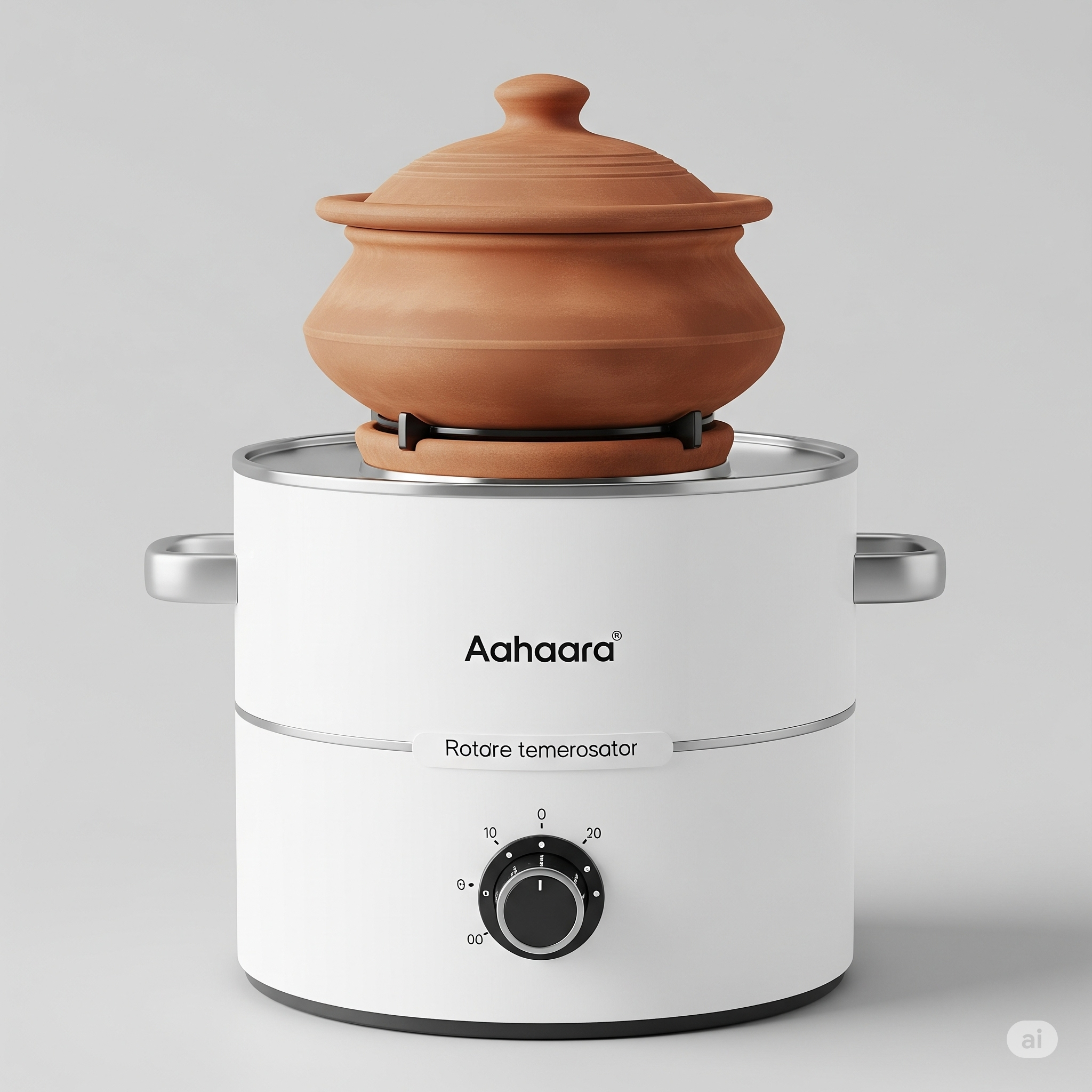 Aahara Slow Cooking Pot | Natural Clay Cooker | Alkaline, Smoke-Free, Nutrient Retaining Slow Cooker | India’s First Patented Clay Cookware Appliance