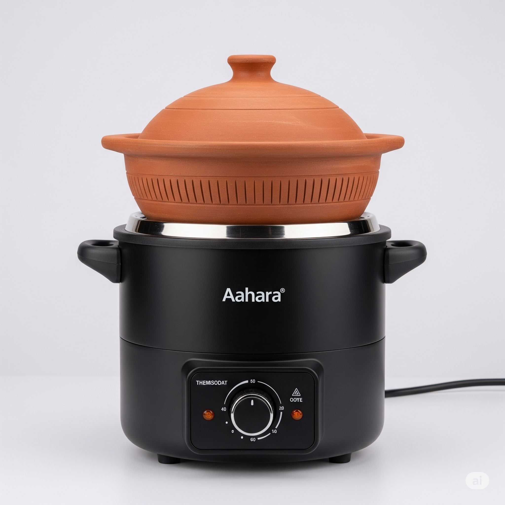 Aahara Slow Cooking Pot | Natural Clay Cooker | Alkaline, Smoke-Free, Nutrient Retaining Slow Cooker | India’s First Patented Clay Cookware Applianceproduct